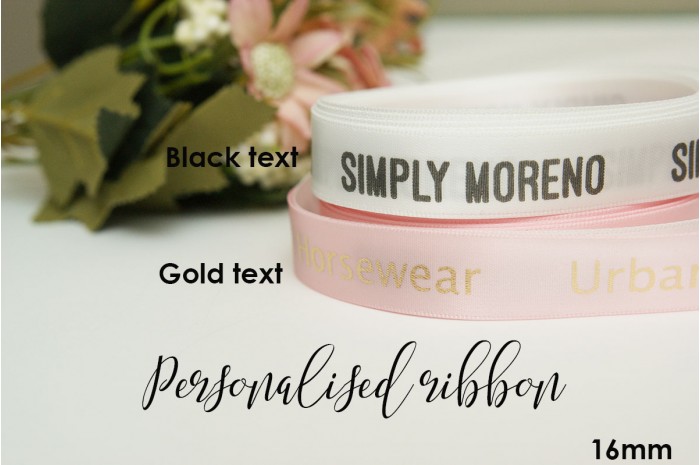 personalised satin ribbon